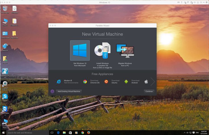 get windows 10 on mac with parralel for free